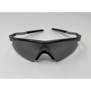 Oakley M Frame Crystal Black Gen 1 Mumba Sunglasses Black Iridium Lens Ear Socks